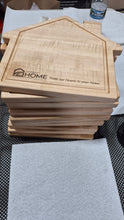 Load image into Gallery viewer, House shaped maple cutting board