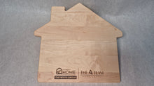 Load image into Gallery viewer, House shaped maple cutting board
