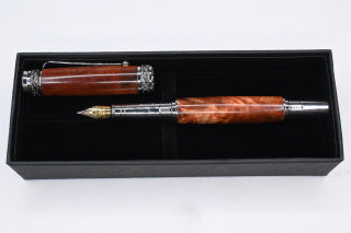 Majestic Jr Fountain Pen - Stabalized Boxelder Burl
